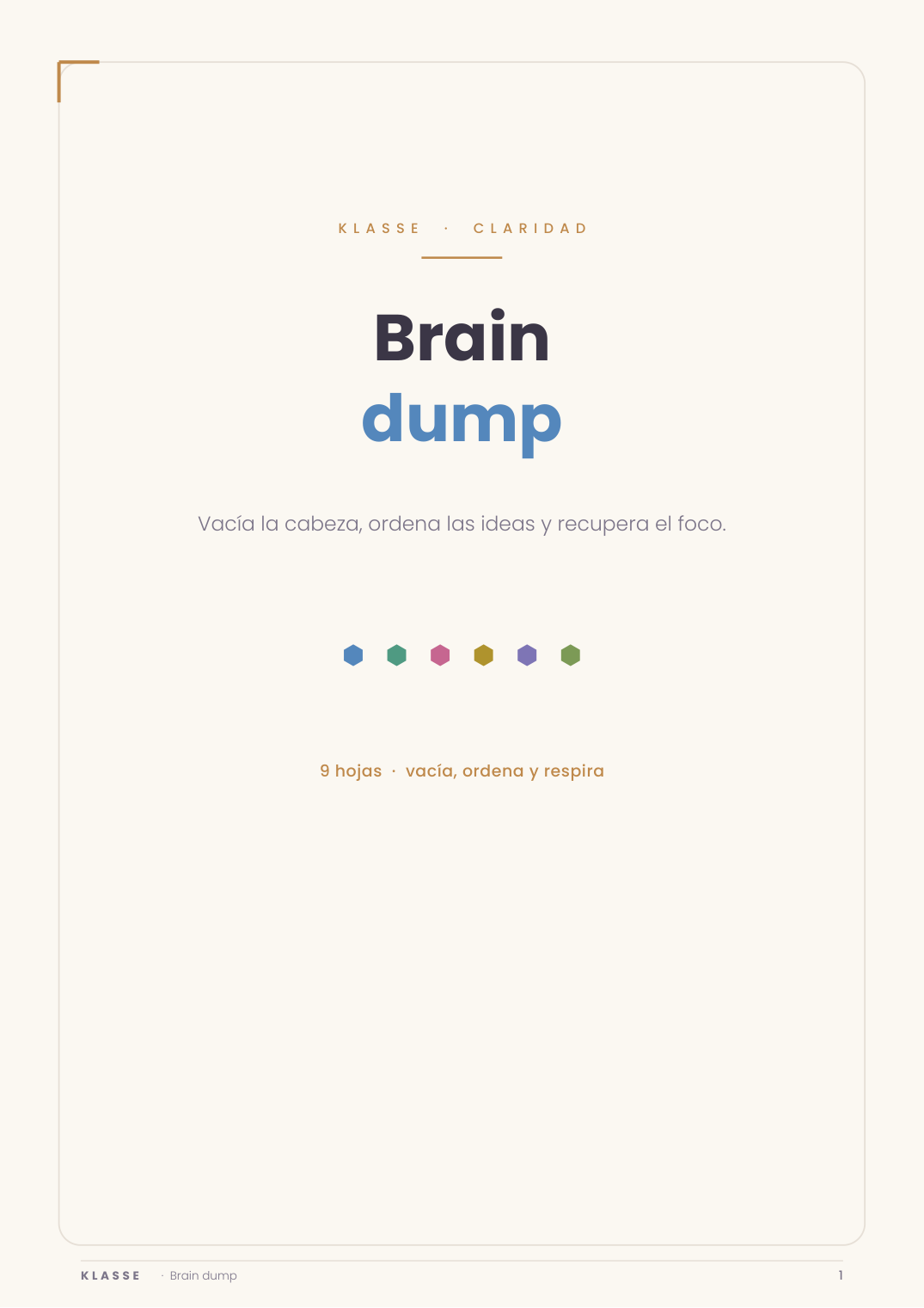 Brain Dump