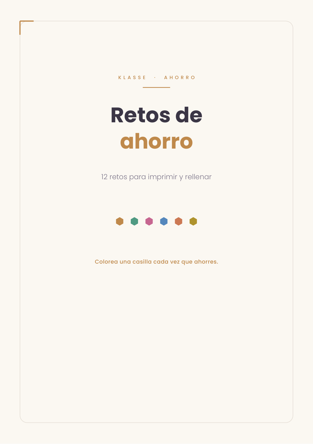 Retos de Ahorro